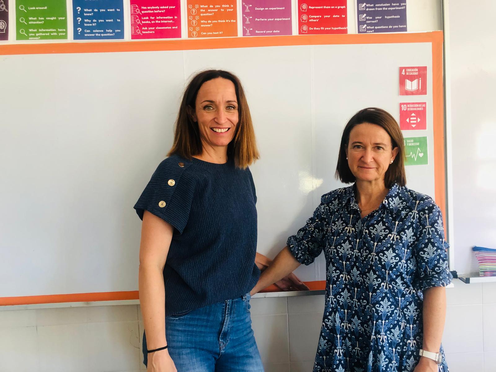 Lucía y Rosma Yagüe Mayans, docentes del colegio Las Colinas