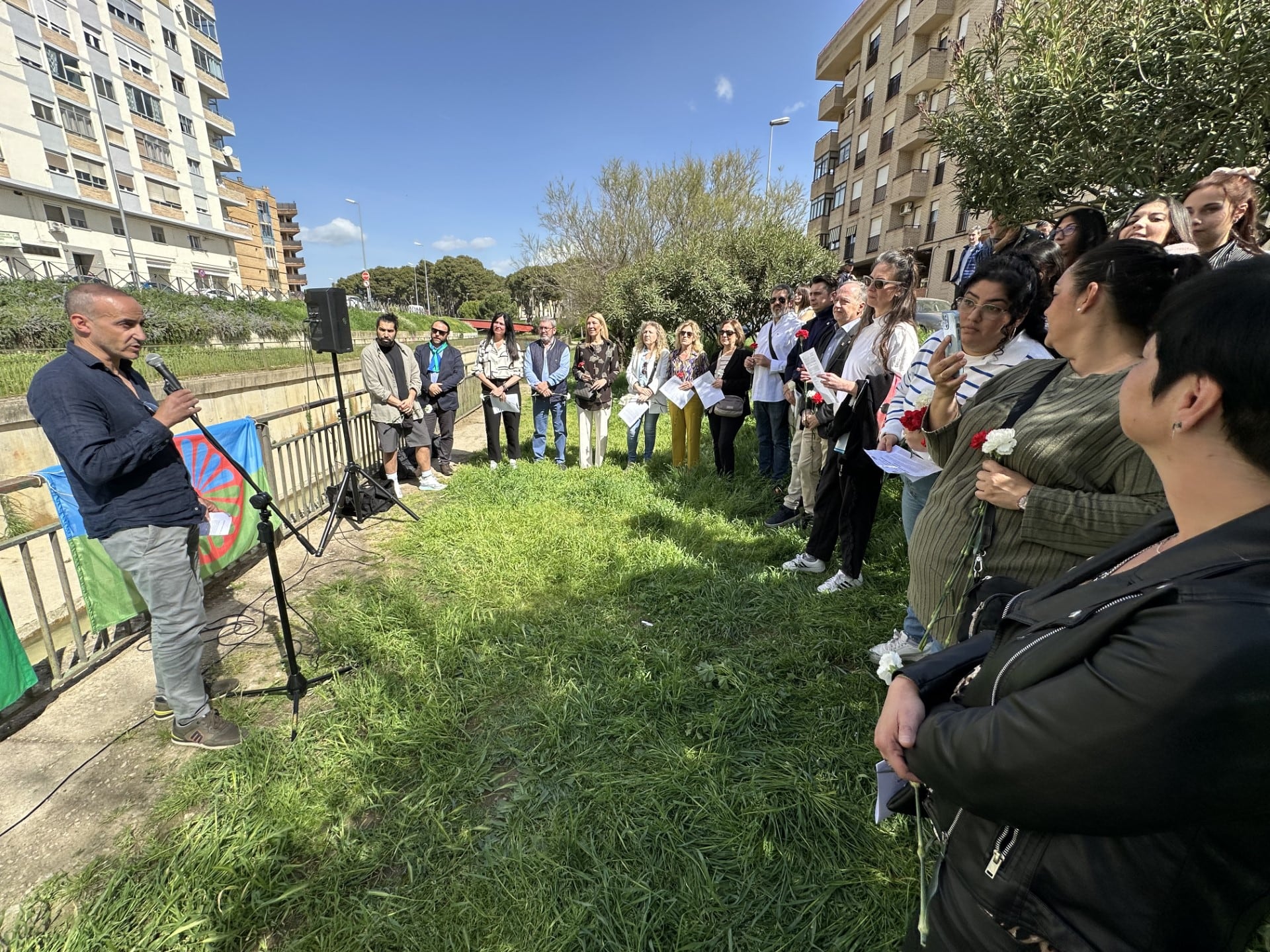 Conmemoración en Huesca del Día del Pueblo Gitano el pasado 2024