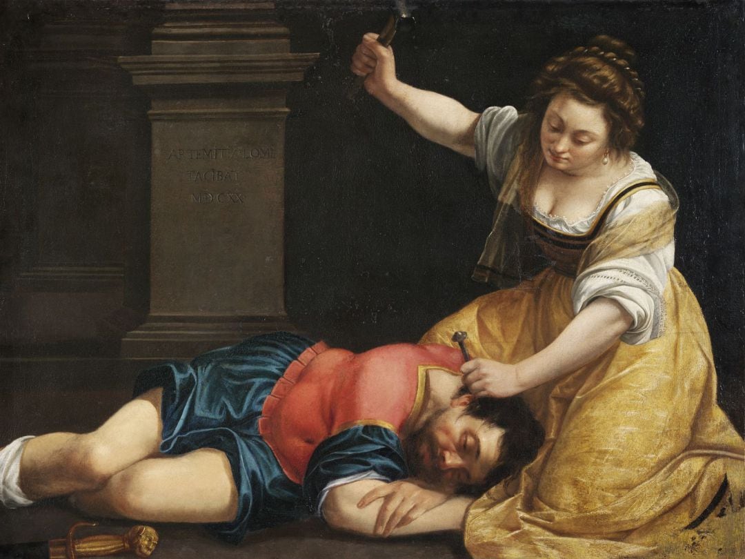 Giaele y Sisara, una de las obras de Artemisia Gentileschi