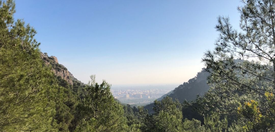 Gandia vista desde la subida al Molló de la Creu