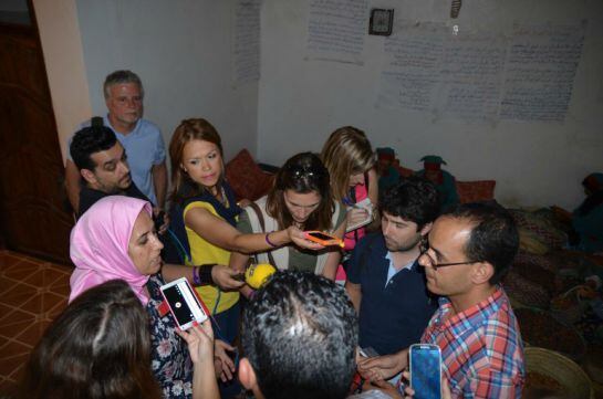 Grupo de periodistas invitados por el Consejo Regional de Turismo de Agadir y Binter Canarias