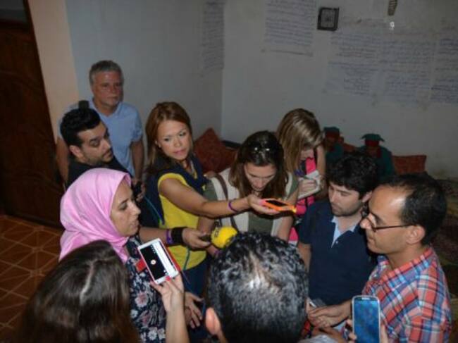 Grupo de periodistas invitados por el Consejo Regional de Turismo de Agadir y Binter Canarias