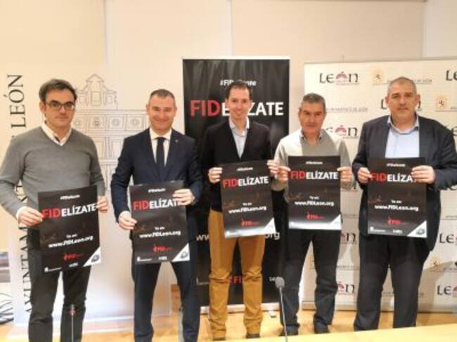 Representantes de Ademar, ABANCA, FID y Ayuntamiento, durante la presentación del evento