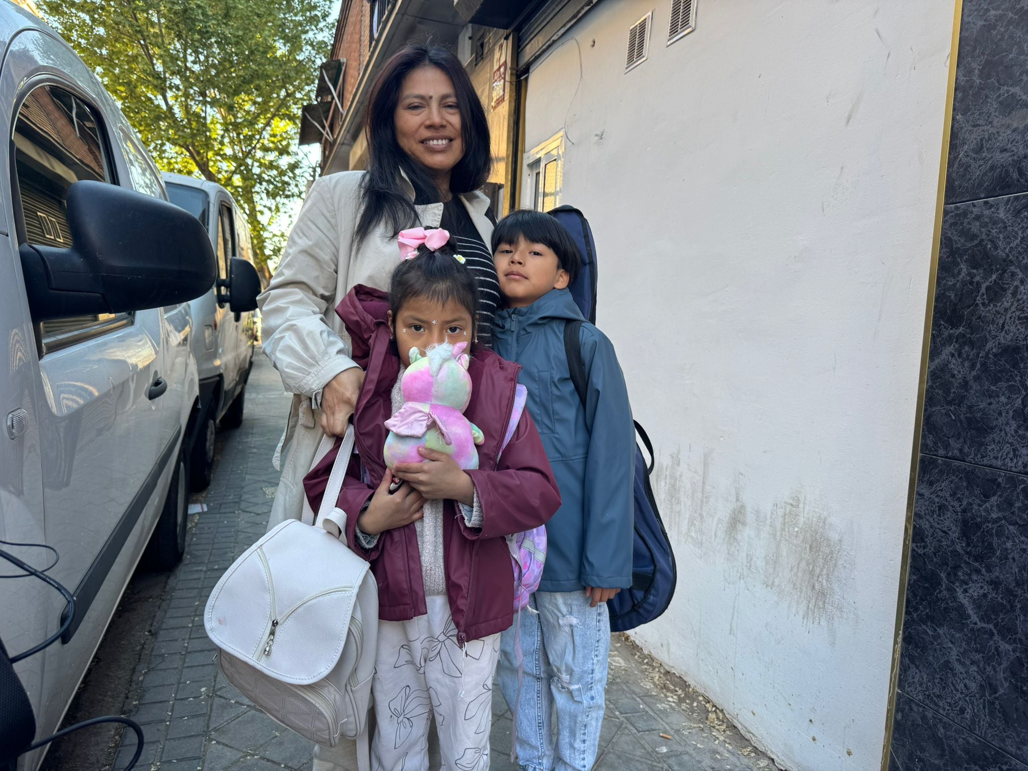 "Queremos tener papeles, poder trabajar y dar un futuro digno a nuestros hijos".