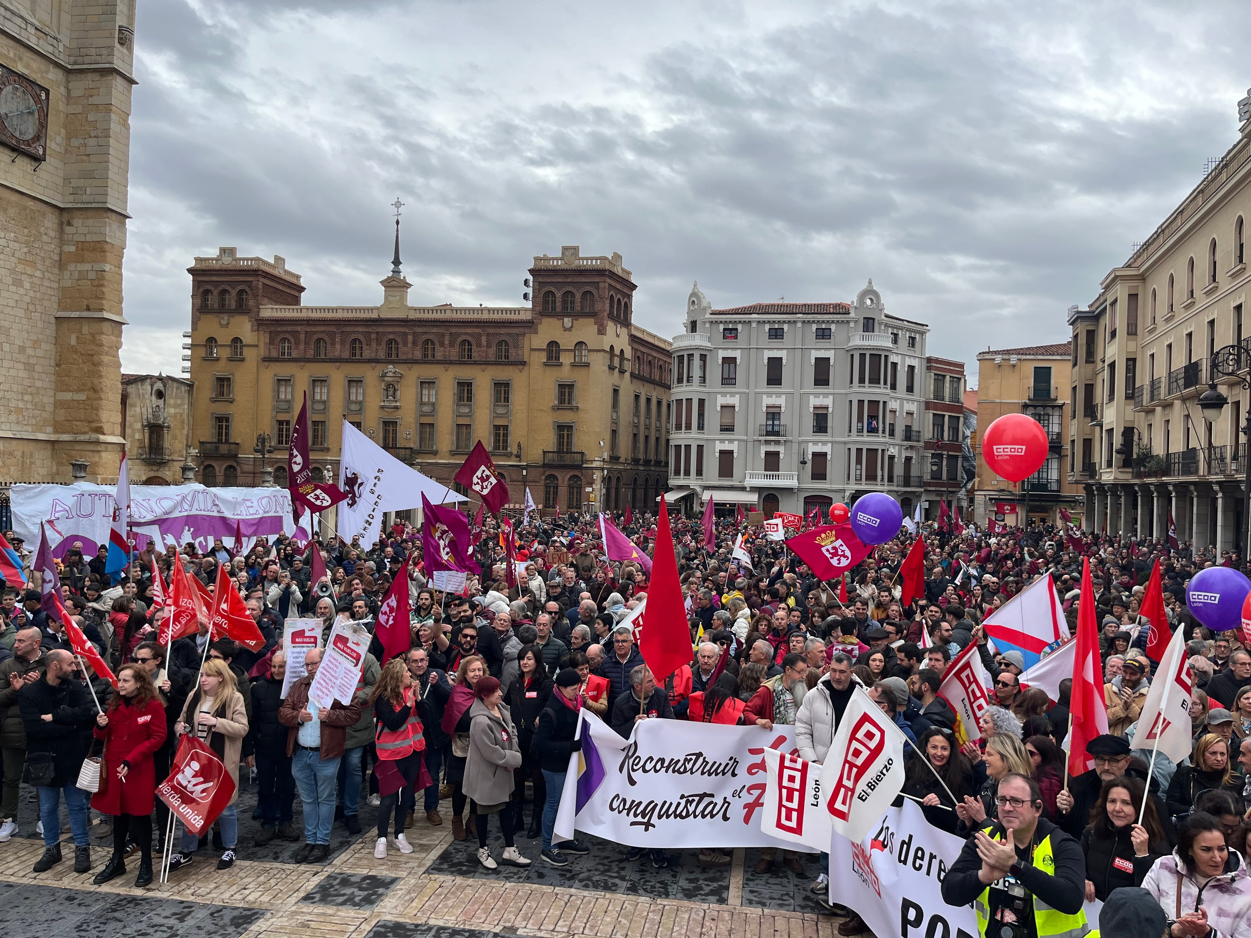 Vista de la manifestación