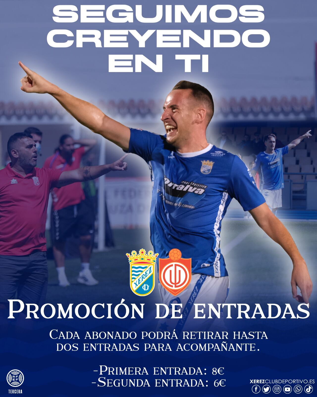 Cartel de promoción de entradas para el partido ante el Utrera