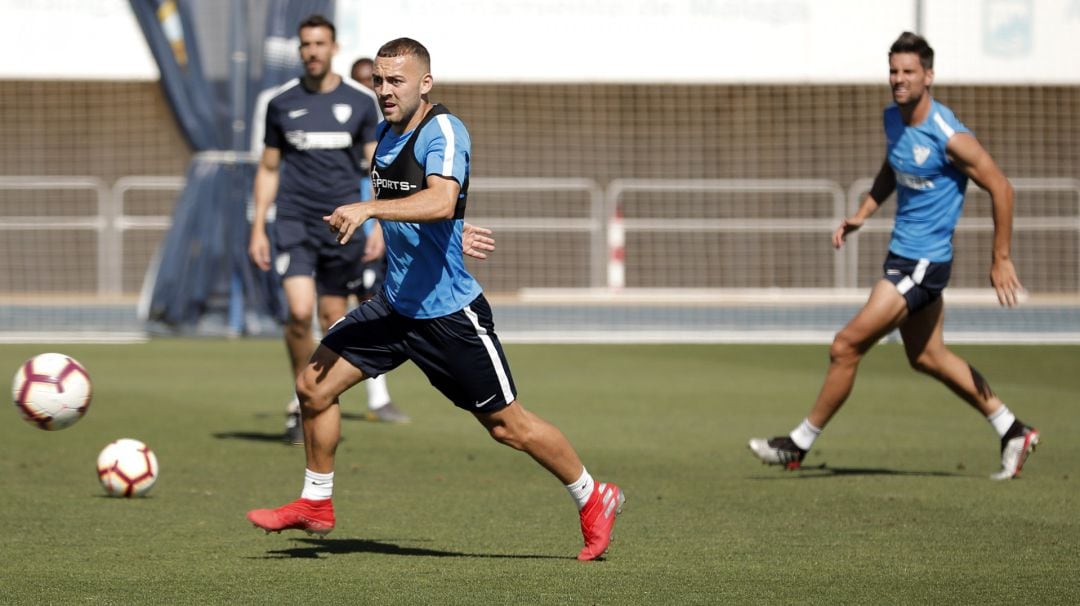 Keidi, durante un entrenamiento de la pasada temporada