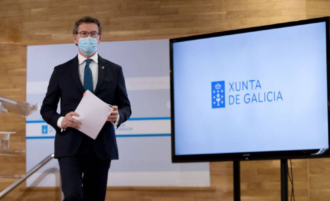 Feijóo en rueda de prensa