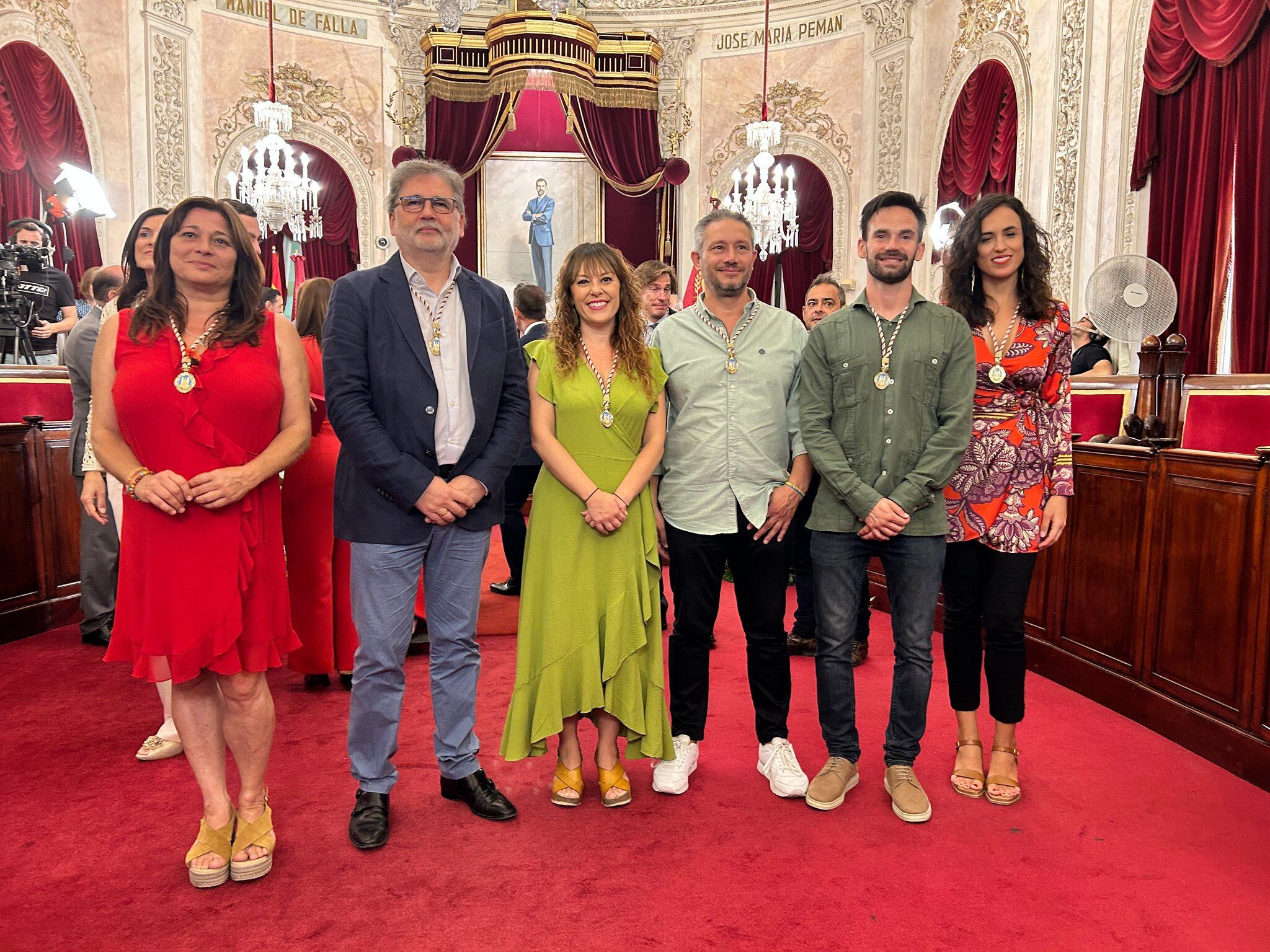 El nuevo grupo municipal de Adelante en el Ayuntamiento de Cádiz