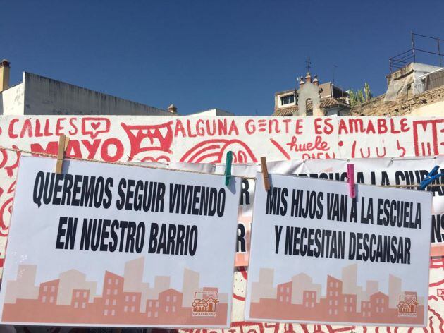 Protesta de los vecinos de la Axerquía contra el ruido