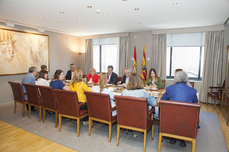 Junta de Portavoces en el Parlamento de Aragón