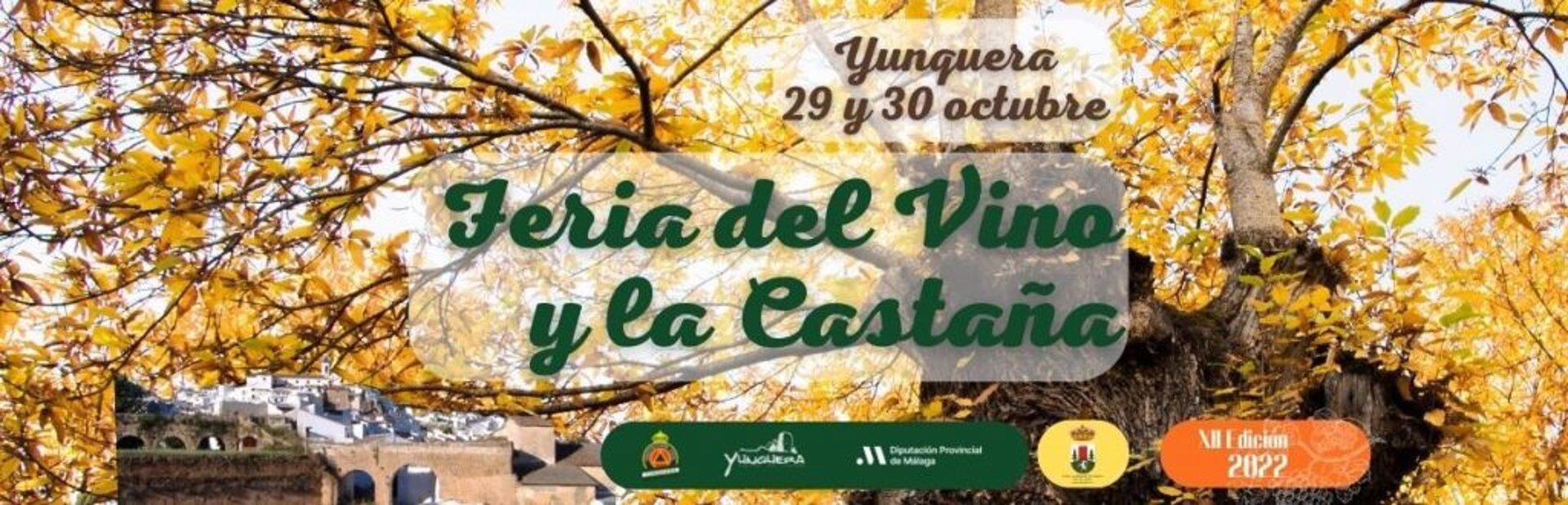 Cartel de la XII Feria del Vino y la Castaña de Yunquera