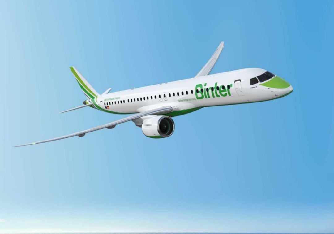 Binter confirma la compra de dos aviones Embraer más