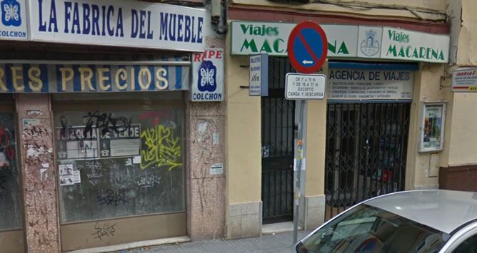 La sede de la agencia de viajes Macarena con la que habitualmente viajaba UGT Andalucía