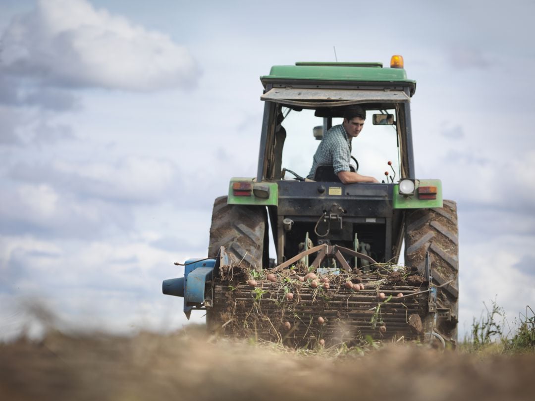 Imagen de archivo de un agricultor