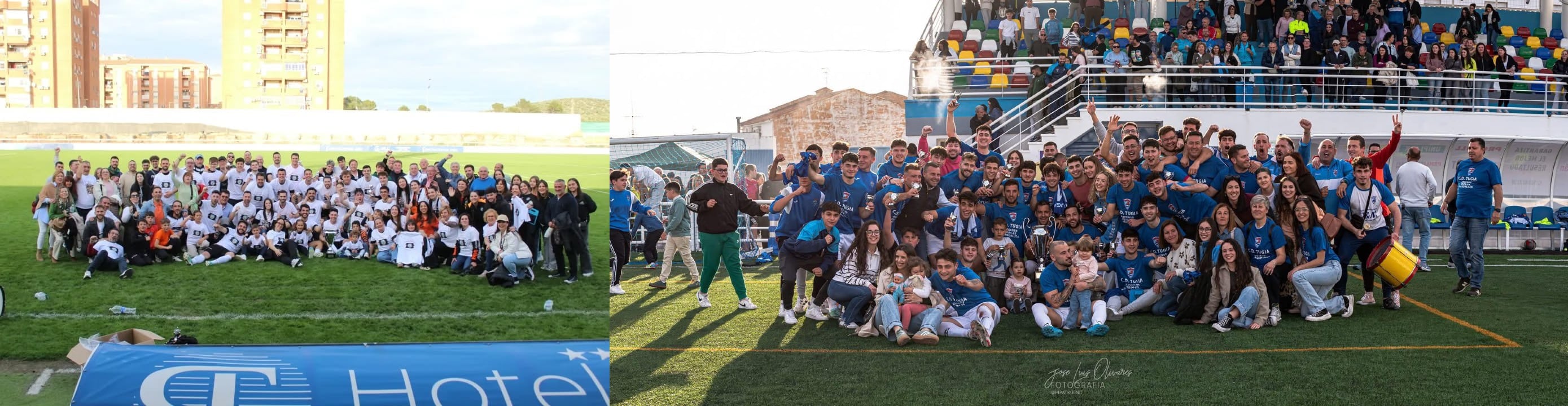 CD Tuccitana y CD Tugia Juego Limpio celebran el ascenso a Primera Andaluza.