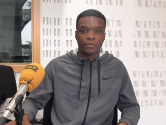 Aitor Ekobo, en los estudios de 'Hoy por Hoy Madrid Sur'