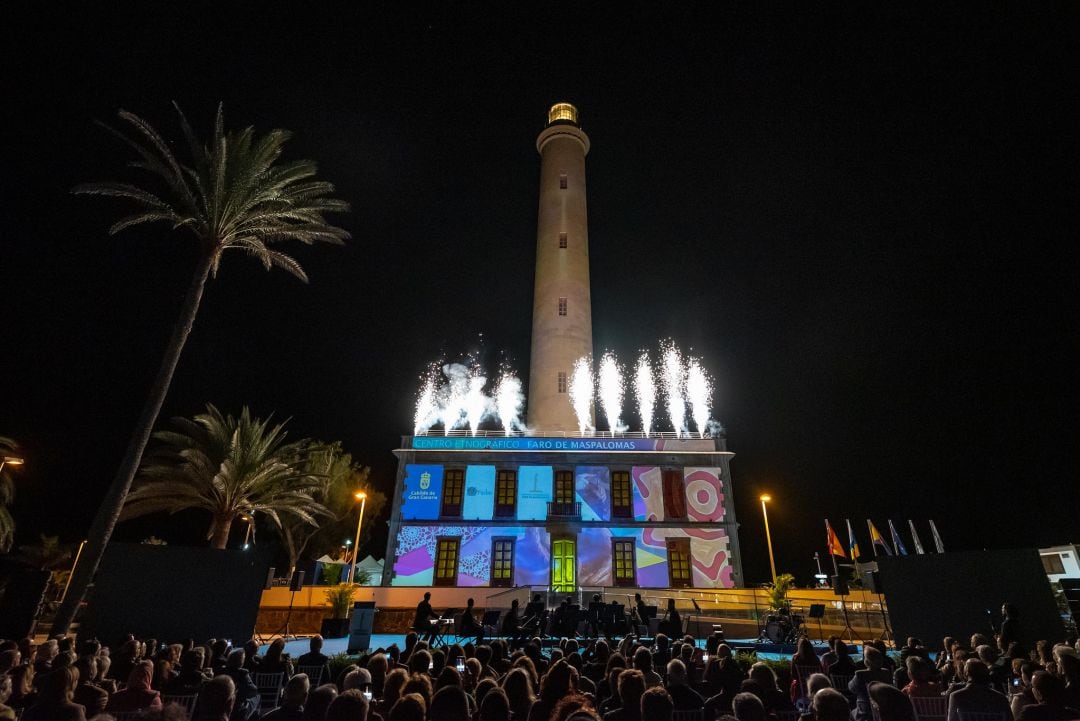 Inauguración de la rehabilitación del Faro de Maspalomas. 