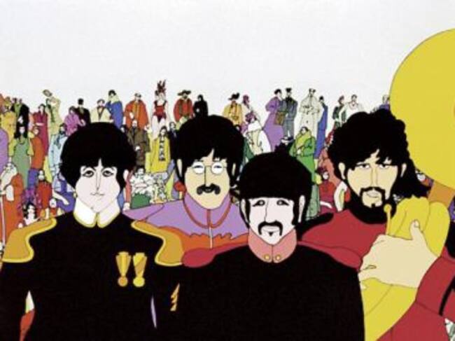Los beatles versión cómic de animación.