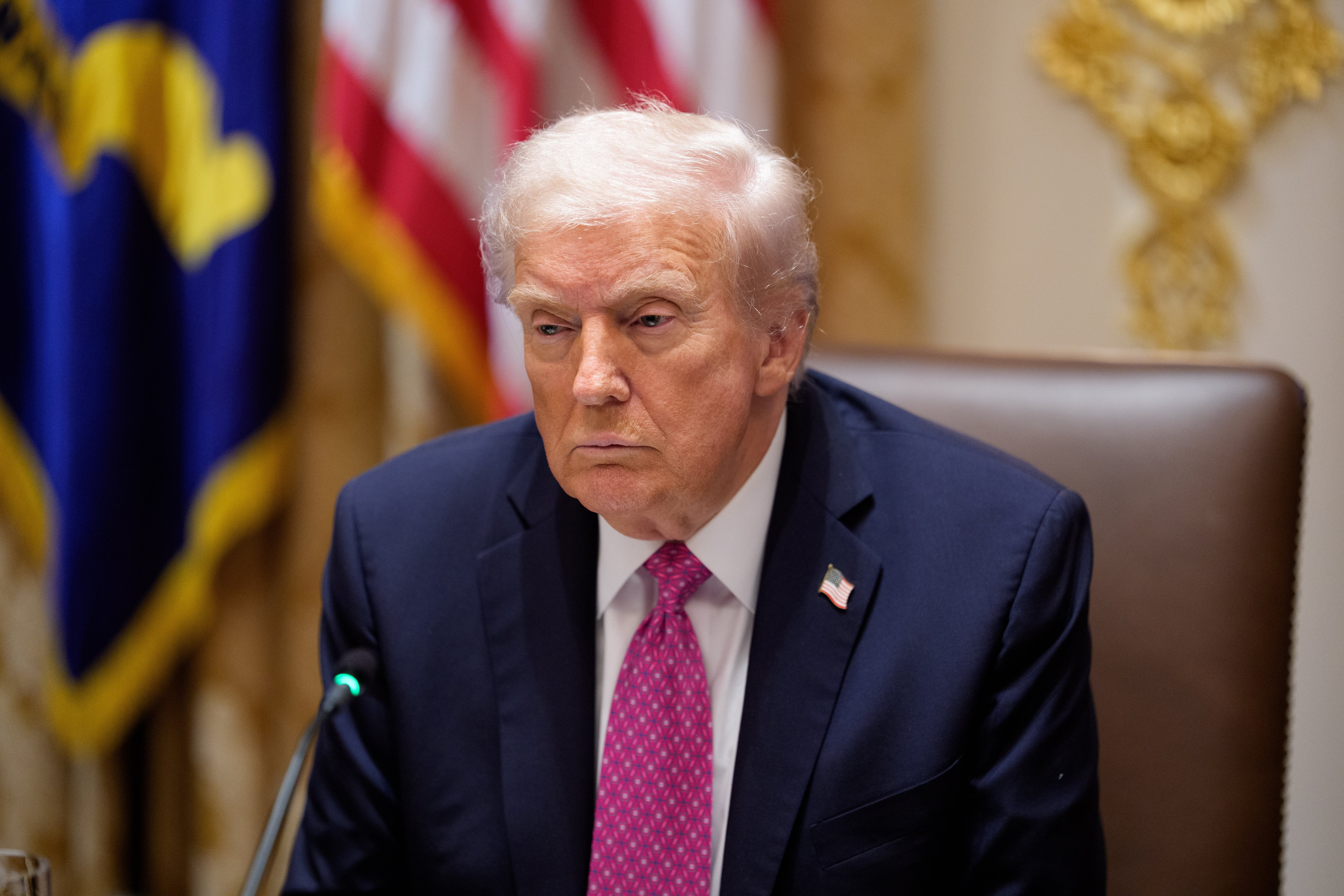 El presidente de Estados Unidos, Donald Trump, en una reunión en la Casa Blanca. 