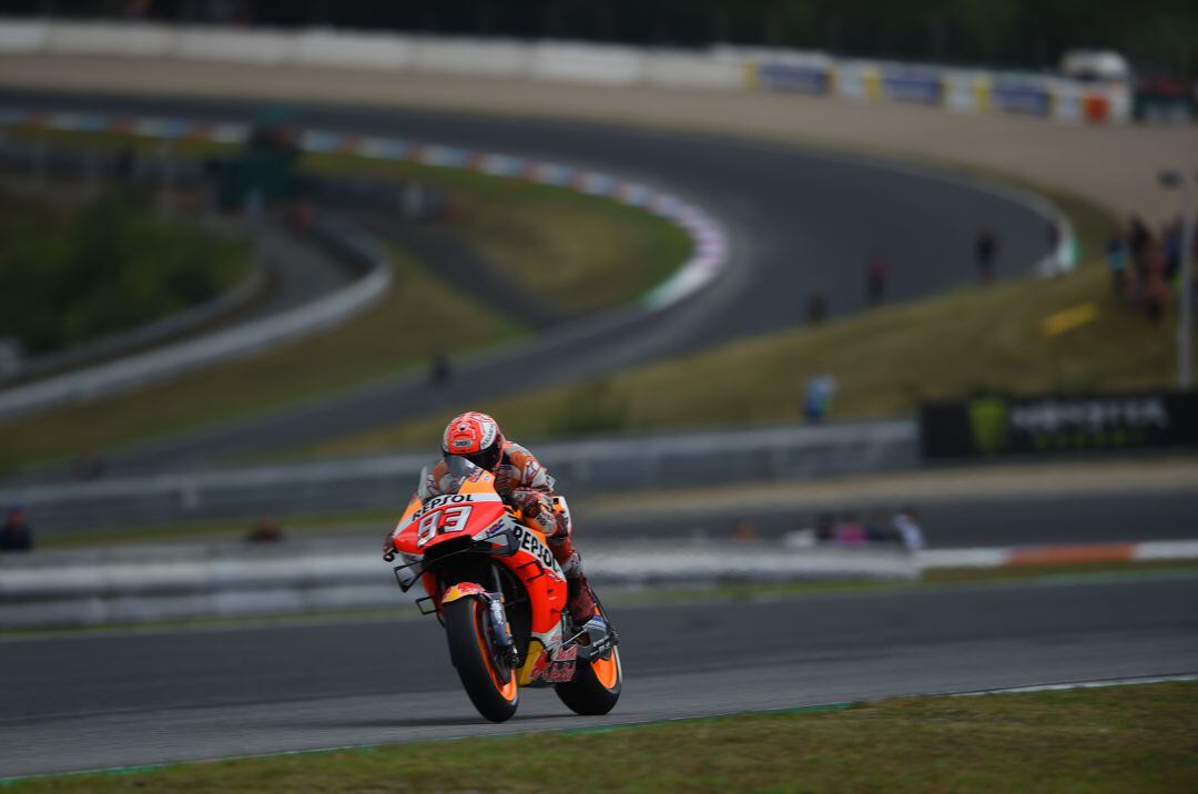 Marc Márquez, durante la clasificación.