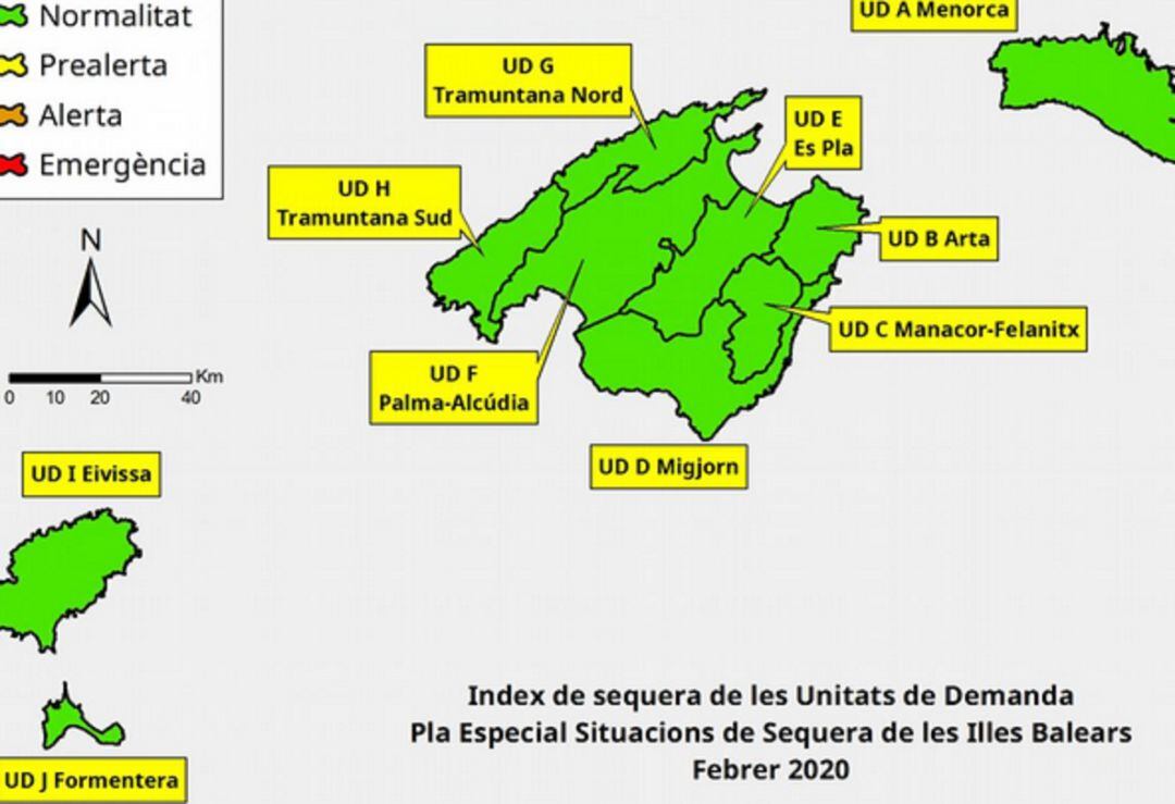 La situación en todas las islas es de normalidad