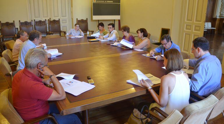 Reunión sobre el soterramiento celebrada en el Ayuntamiento de Valladolid