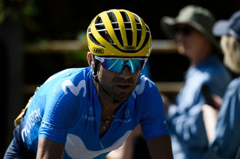 Alejandro Valverde, durante una carrera