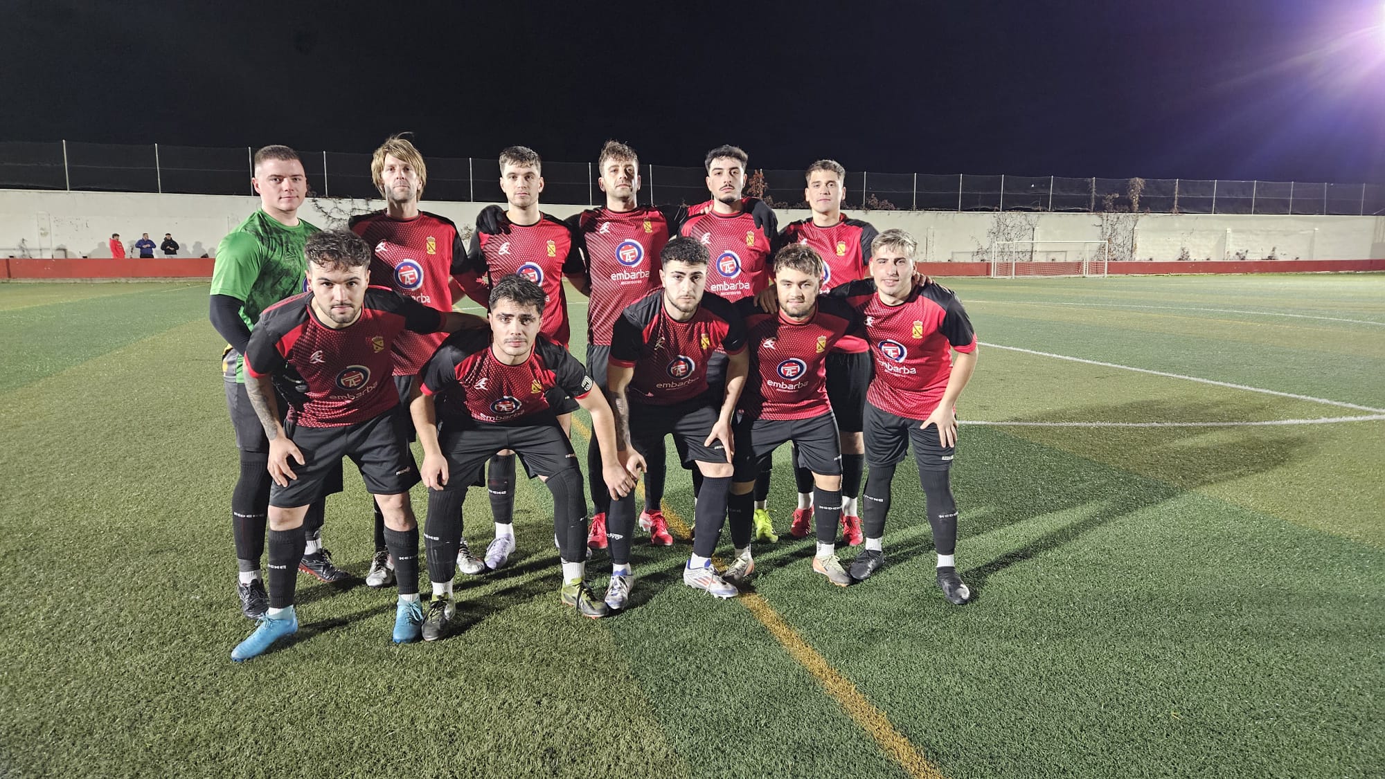 Equipo titular del Jódar C.F. ante el Quesada C.D.