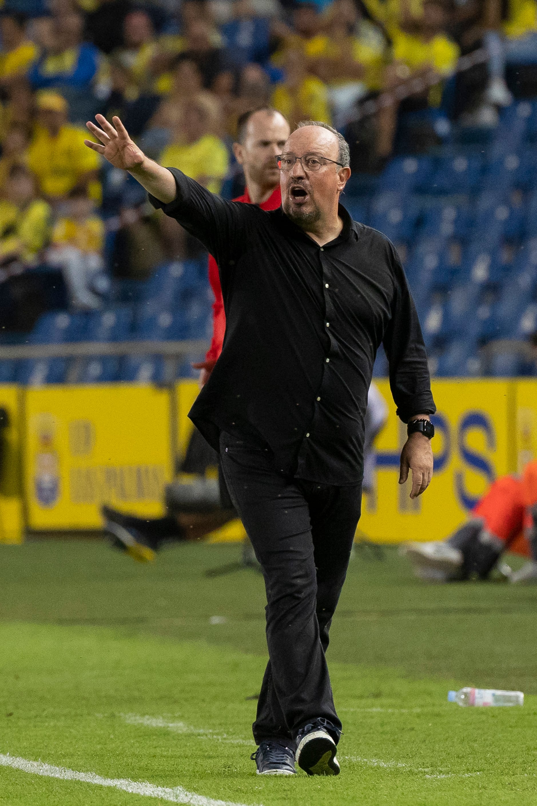 LAS PALMAS DE GRAN CANARIA, 02/10/2023.- El entrenador del Celta, Rafa Benítez, durante el partido de LaLiga que UD Las Palmas y Celta de Vigo han disputado este lunes en el estadio de Gran Canaria. EFE/Quique Curbelo
