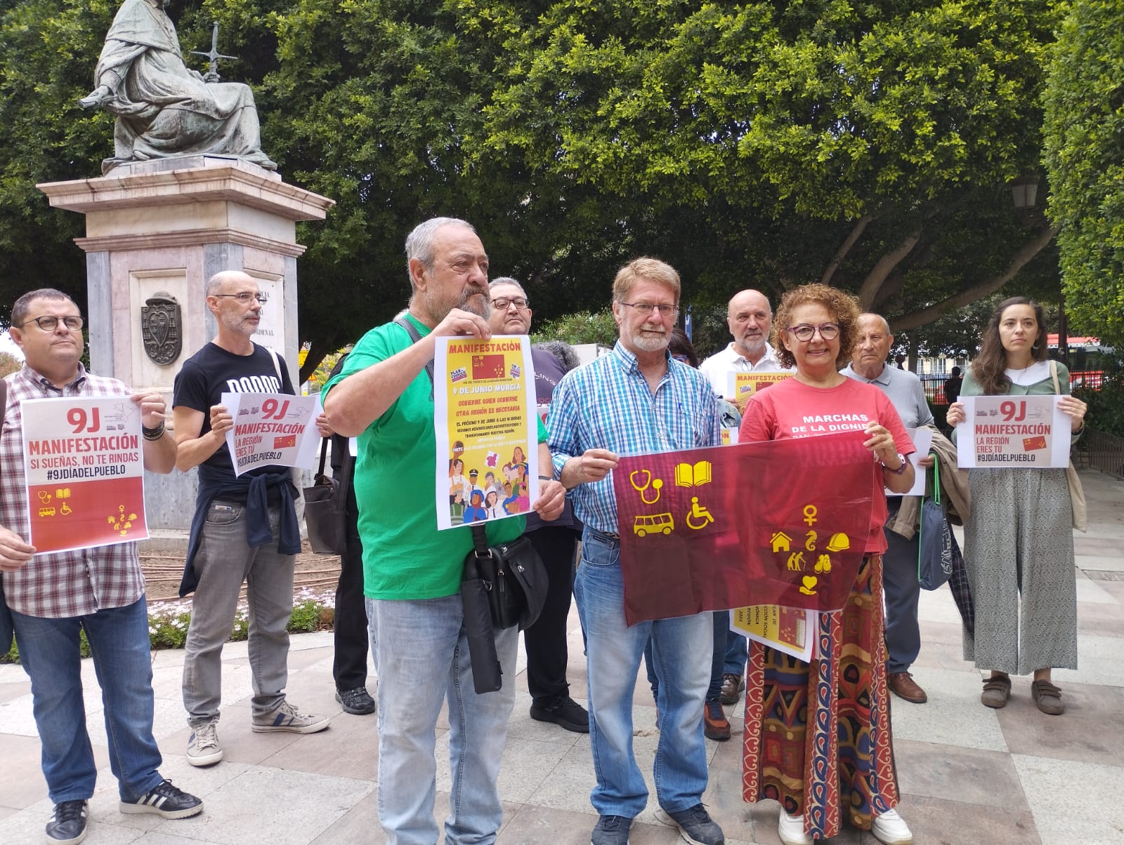 La Plataforma Unitaria de Colectivos convoca una marcha de la dignidad que saldrá de cuatro puntos de la ciudad de Murcia el 9 de junio