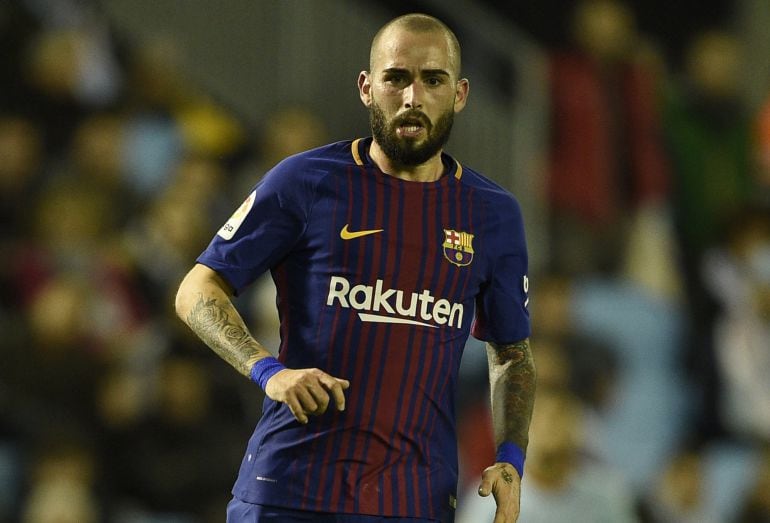 Aleix Vidal durante un partido contra el Celta en liga. 