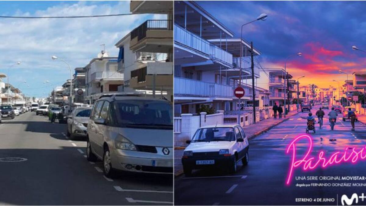 Una calle de Oliva plató de rodaje de la serie Paraíso durante dos días