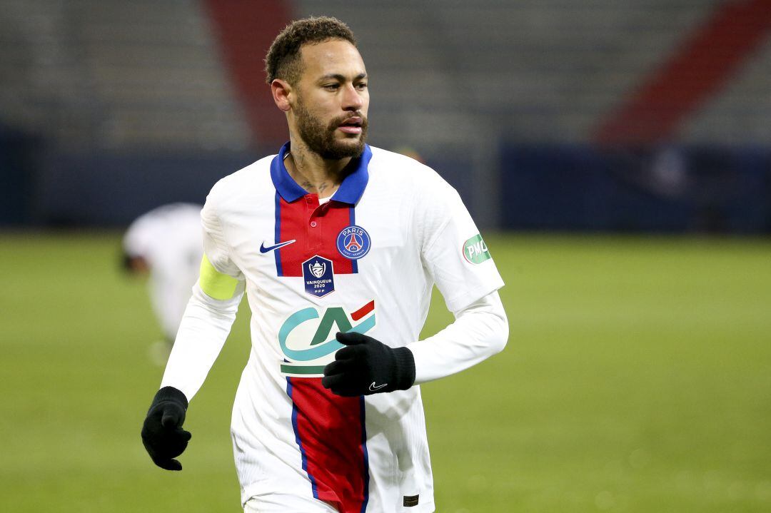 Neymar, durante el partido contra el SM Caen.