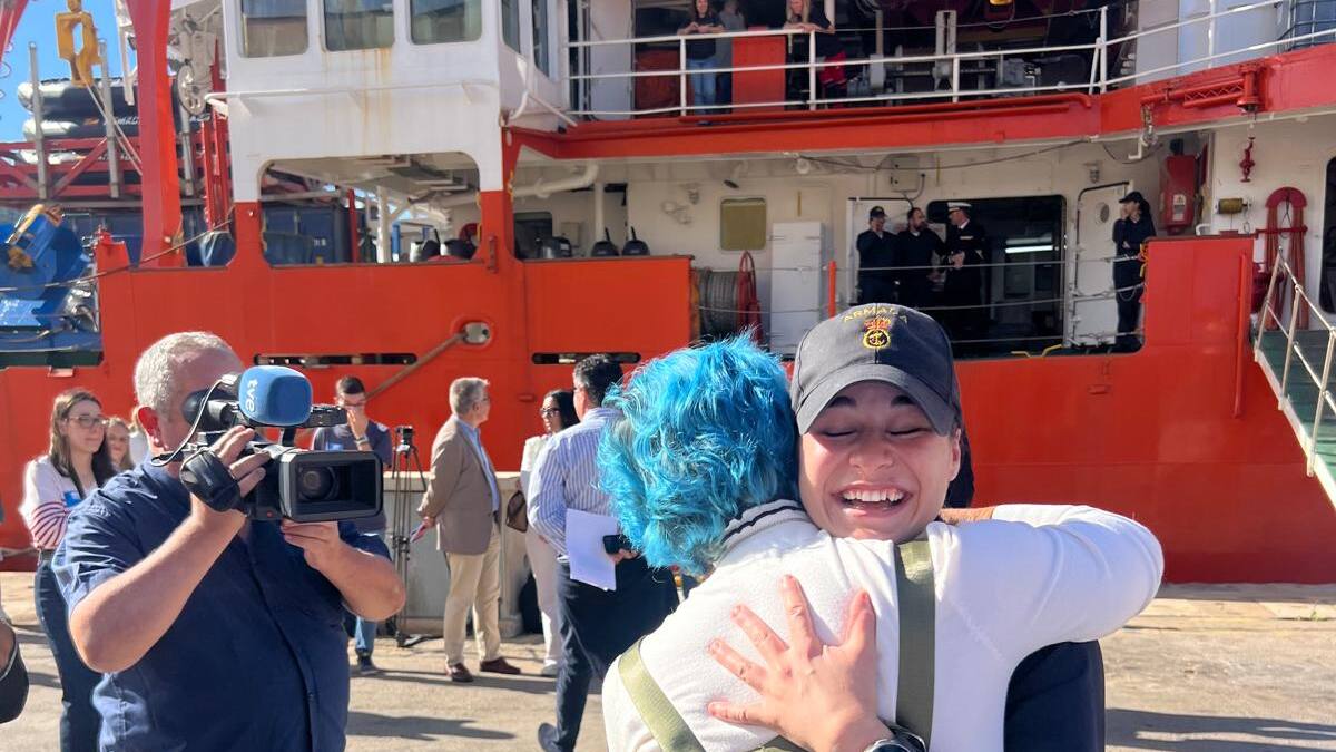 Conexión en directo desde el Arsenal Militar, con la despedida del 'Hespérides'