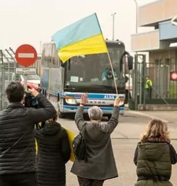 Llegada refugiados ucranianos a Asturias (archivo EuropaPress)