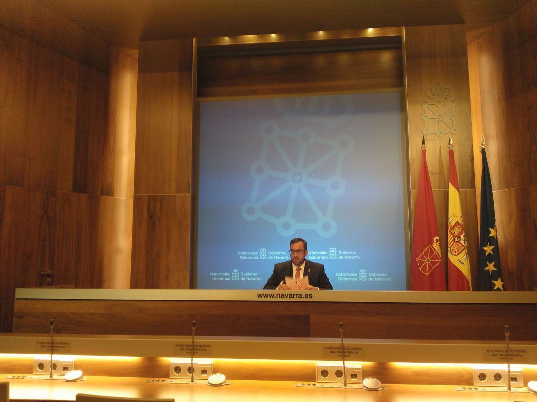 Javier Remírez, portavoz del Gobierno