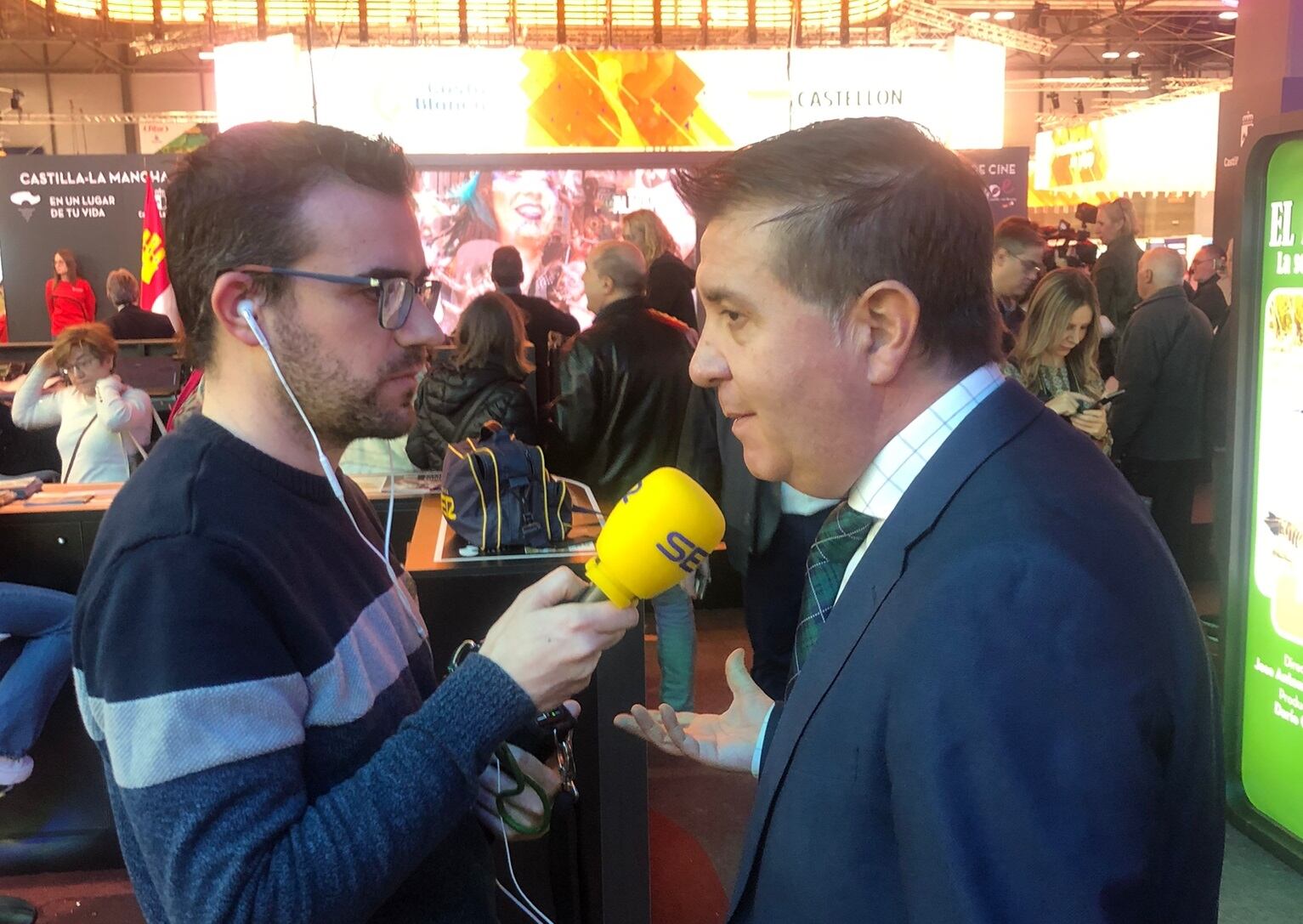 Santiago Cabañero, presidente de la Diputación de Albacete, en Fitur