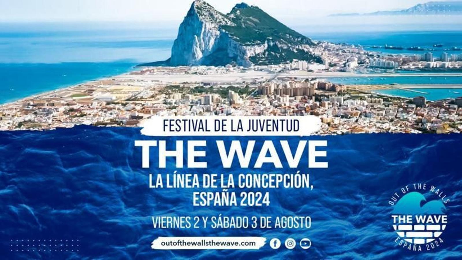 cartel anunciador del evento &quot;The wave&quot;