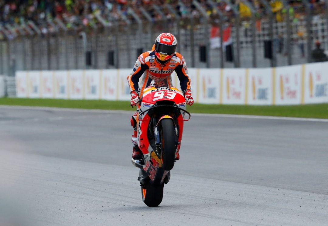 Márquez, en el GP de Malasia. 