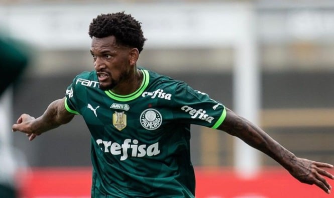 Jailson Marques durante un partido del Palmeiras