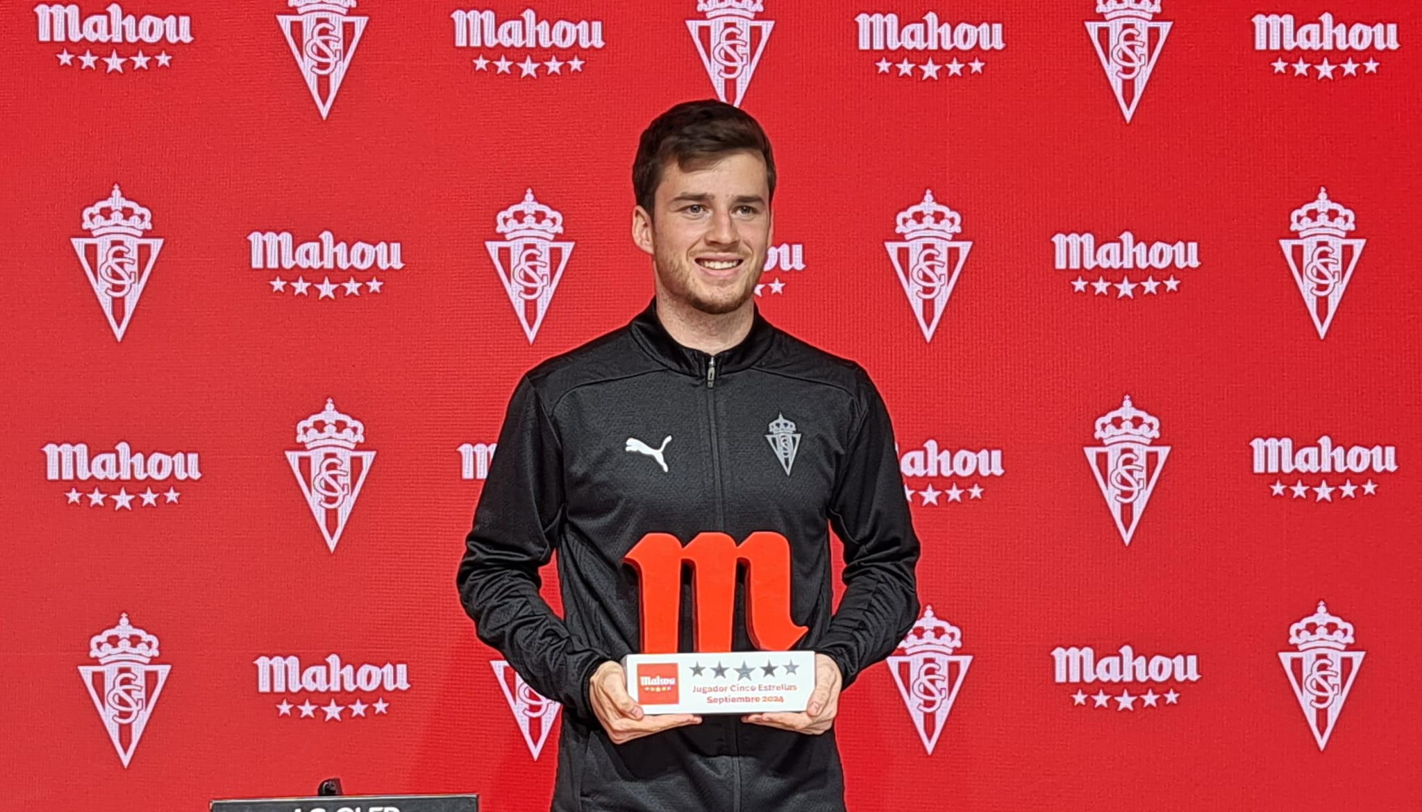 Guille Rosas, Jugador Cinco Estrellas del Sporting del mes de septiembre.