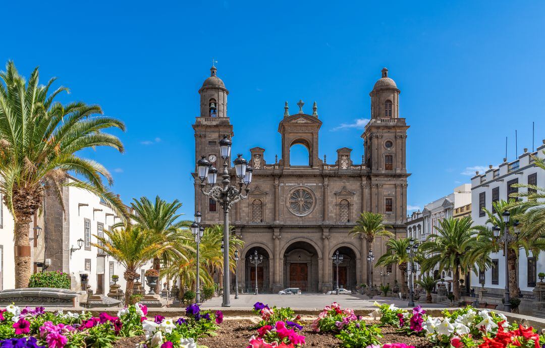 Foto de archivo de la catedral de Las Palmas de Gran Canaria.