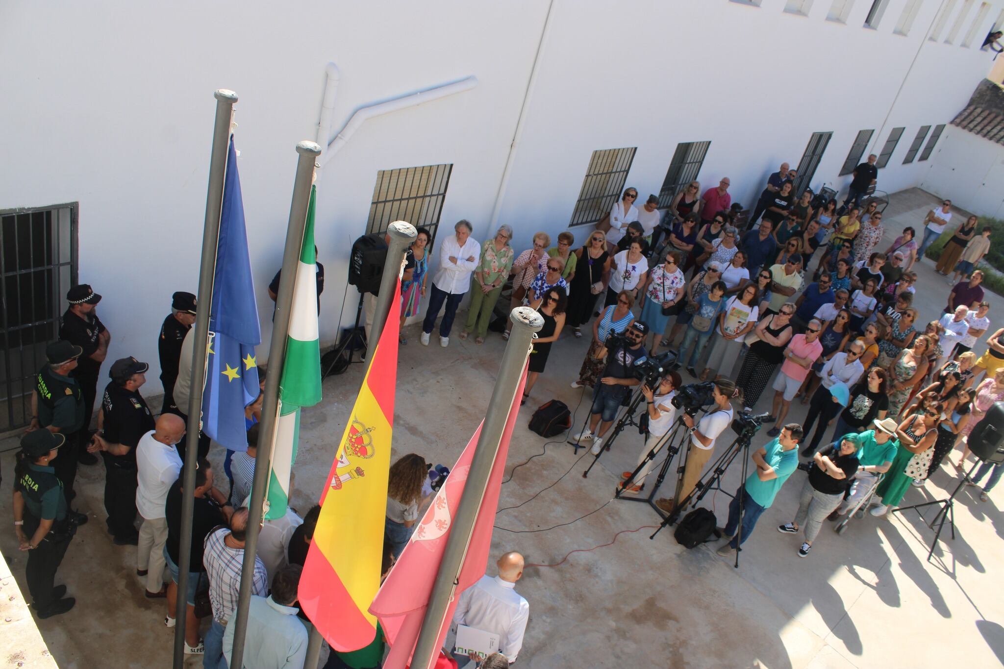 Concentración de este miércoles en el Ayuntamiento de Úbeda.
