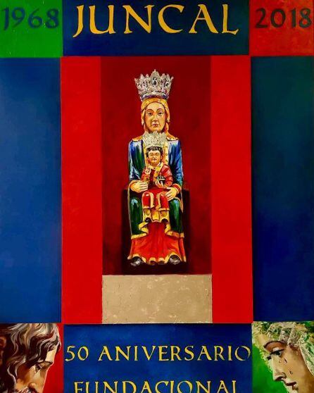 Cartel de Nuria Barrera para el 50 aniversario fundacional de la Hermandad del Juncal