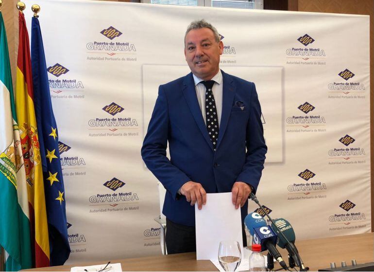 El prsidente de la autoridad Portuaria de Motril, Francisco Álvarez de la Chica