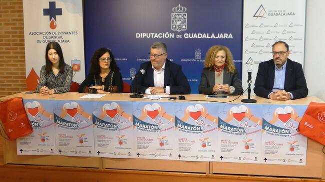 Presentación del maratón de Donación de Sangre de Guadalajara | Fuente: Gabinete de comunicación de Castilla-La Mancha