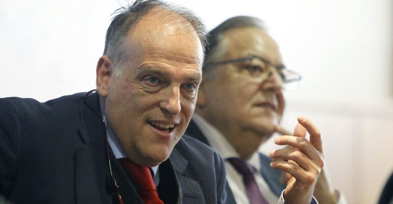 Javier Tebas, durante un acto de LaLiga