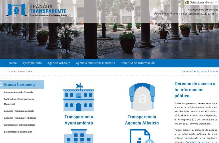 Portal de la Transparencia del Ayuntamiento de Granada