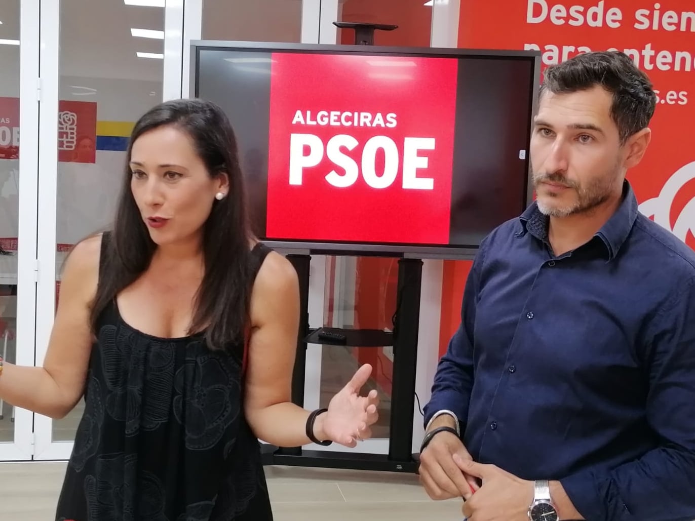 Rocío Arrabal y Fran Fernández, psoe Algeciras.